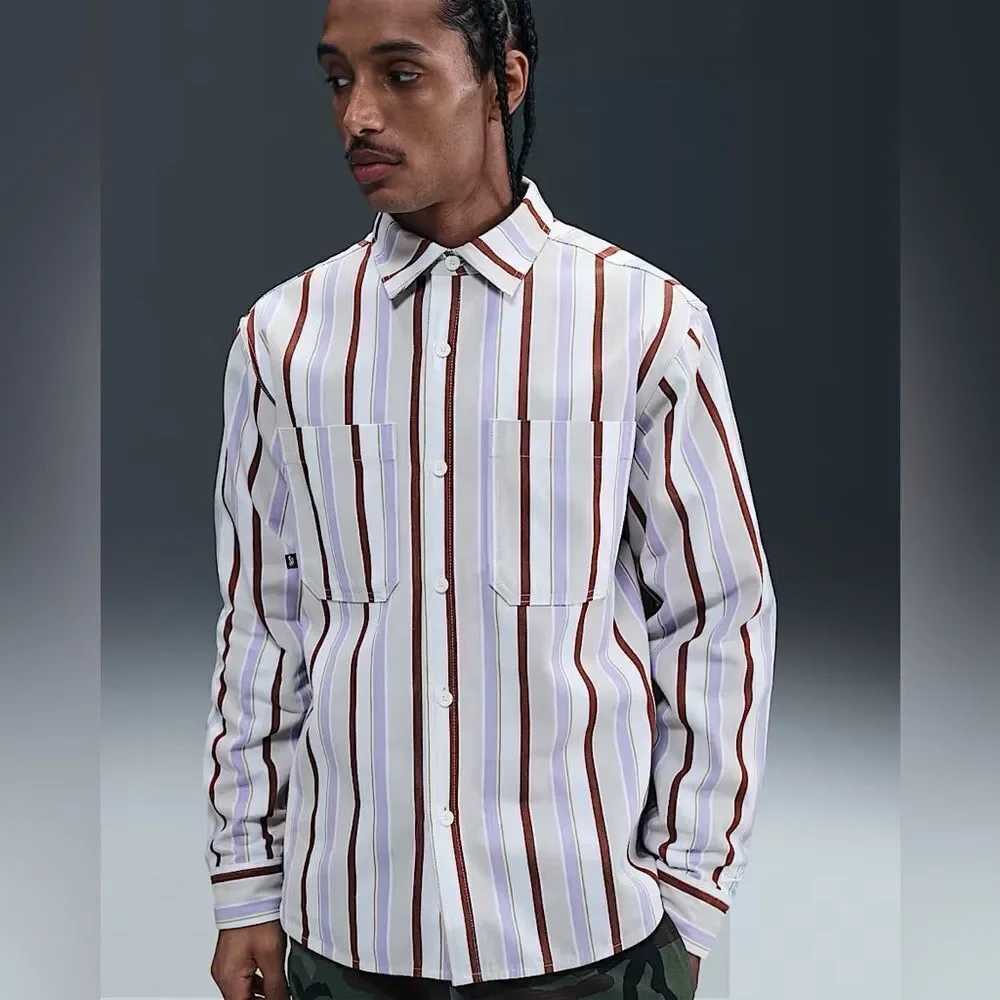 Nike SB Skateboarding Long Sleeve Striped Shirt